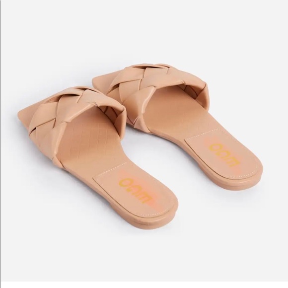 Tan quilted square toe flats only size 9 10 left - Picture 12 of 14